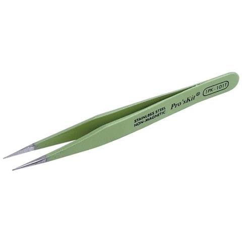 Pro'skit Pinzetta Antistatica A Punte Sottili 120mm In Acciaio Inossidabile Non Magnetico Pinza Isolata - Foto 1