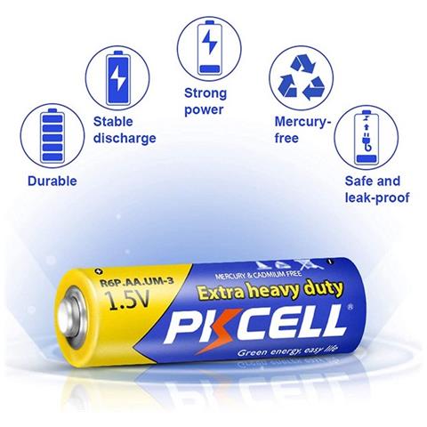 Pila Tipo Stilo Extra Heavy Duty Aa 1.5v Confezione Da 4 Pezzi - Foto 3