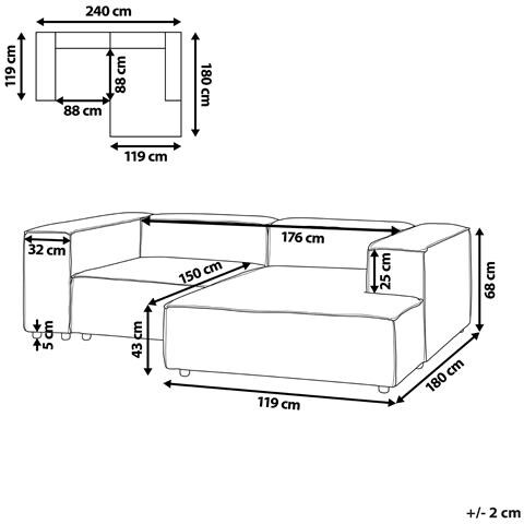 2 Posti Aprica Lino Sintetico Beige Lato Sinistro - Foto 8