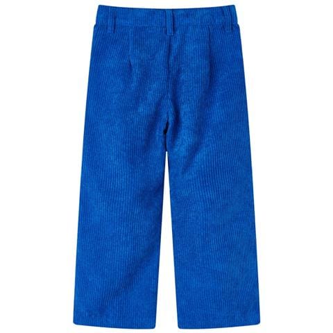 Pantaloni Per Bambini In Velluto A Coste Blu Cobalto 128 - Foto 2