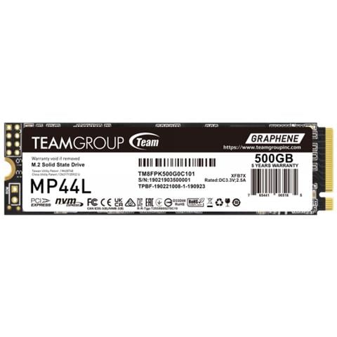 SSD 500 GB Serie MP44L M. 2 Interfaccia PCI Express 4.0 NVMe SLC - Foto 1