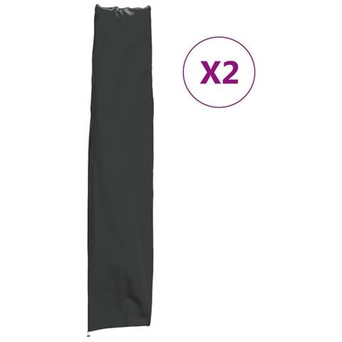 Coperture Per Ombrellone Giardino 2pz 136x25/23,5cm 420d Oxford - Foto 1