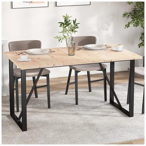 Piani Tavolo 3 Pz 80x47x2,5 Cm Rettangolare Legno Massello Pino - Foto 1