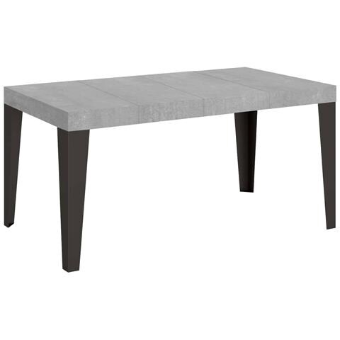 Tavolo Allungabile 90x130/234 Cm Flame Premium Cemento Telaio Antracite - Foto 1
