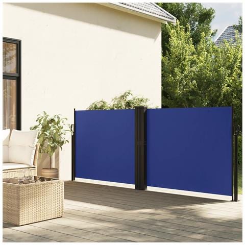 Tenda Da Sole Laterale Retrattile Blu 140x600 Cm - Foto 1