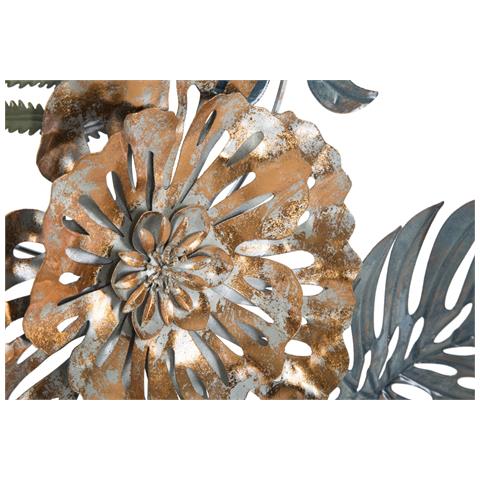 Decorazione In Metallo 3d Foglia 19 - Multicolore - Metallo - 66x4x98 Cm - Foto 2