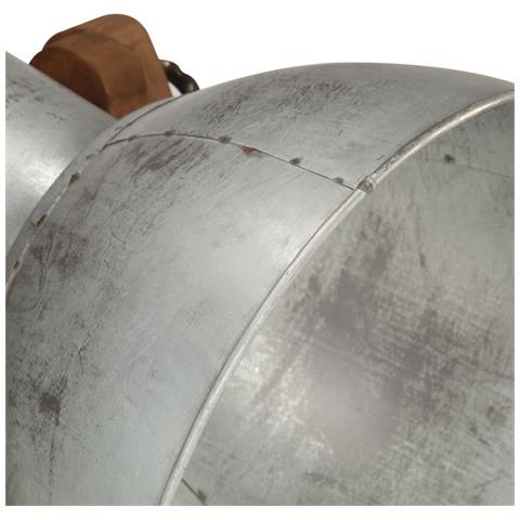 Lampade Da Pavimento 3 Pz Argento E27 In Massello Di Mango - Foto 8