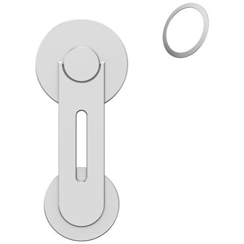 Porta Cellulare Pieghevole Magnetico Silver - Foto 1