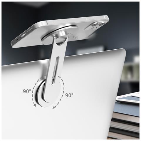 Porta Cellulare Pieghevole Magnetico Silver - Foto 2