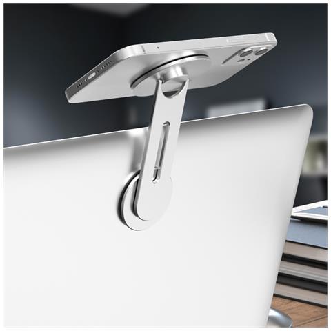 Porta Cellulare Pieghevole Magnetico Silver - Foto 6