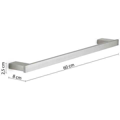 Portasalviette Cm 60 Da Muro In Acciaio Inox Aisi 304 E Cromall A521-60 Serie Maui Satinato - Foto 2