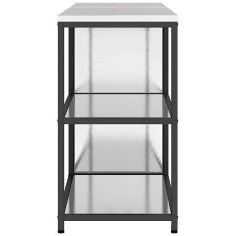 Set di Stoccaggio per Cucina 2 pcs Argento 180 x 50 x 92 cm - Foto 9