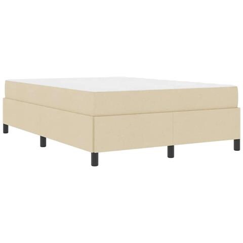 Letto a molle Crema e Nero 140 x 200 cm - Foto 1
