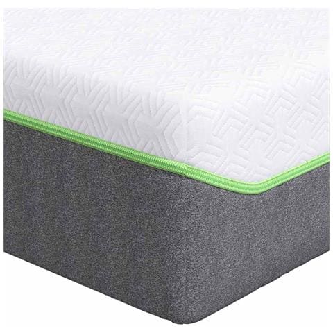 Materasso Bianco e Grigio 100 x 200 cm Molle Insacchettate - Foto 1