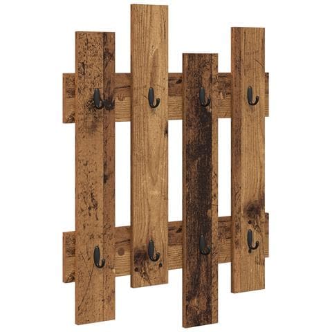 Appendiabiti a muro Legno vecchio 60 x 3 x 82 cm - Foto 1