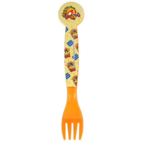 Cucchiaio E Forchetta Per Bambini Con Decorazione Kidfury In Plastica, Multicolore - Foto 2
