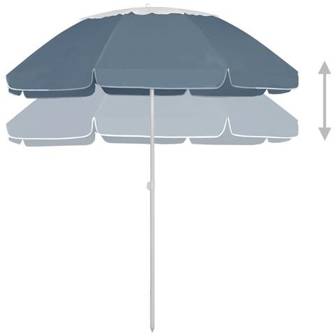 Ombrellone Da Spiaggia Blu 300 Cm - Foto 1