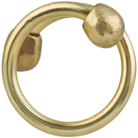 Anello A Doppia Sfera Placcato Oro - Foto 4