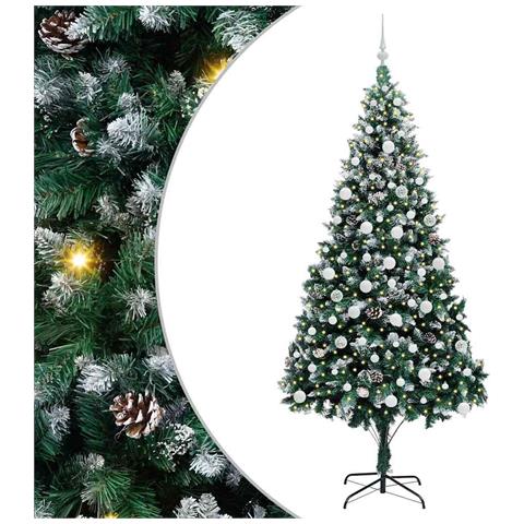 Albero di Natale artificiale con 300 LED Verde 210 cm - Foto 1