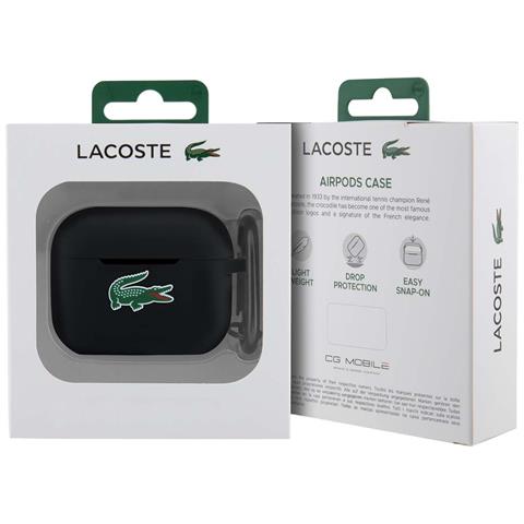 Custodia In Silicone Per Airpods Pro 2 Con Moschettone, Nero - Foto 4