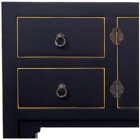 Mobile Da Ingresso In Legno Con 4 Cassetti E 2 Porte 95x26x78 - Foto 8