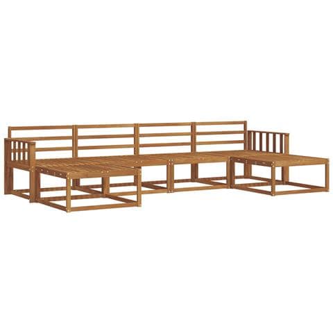 Set di divani da esterno 6 pcs Naturale - Foto 1