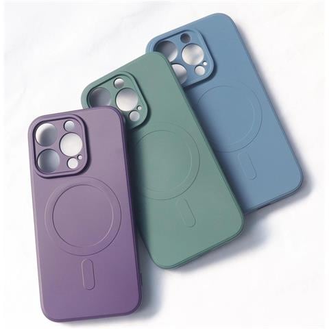 Custodia In Silicone Compatibile Con Magsafe Per Iphone 15 Pro - Blu - Foto 7