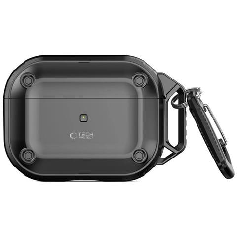 Custodia Con Moschettone Per Apple Airpods Pro 1 / 2“ - Nera - Foto 1