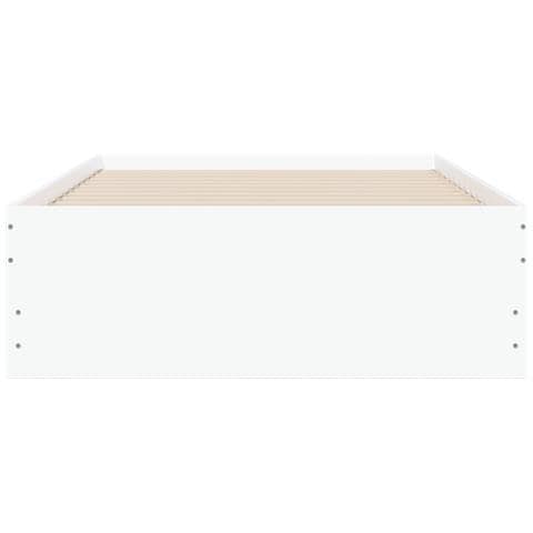 Telaio del letto con storage Bianco Legno ingegnerizzato - Foto 2