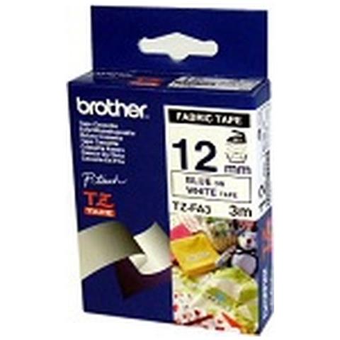 Nastro per Etichettatrice Formato 12 mm x 3 m Blu su Bianco - Foto 5