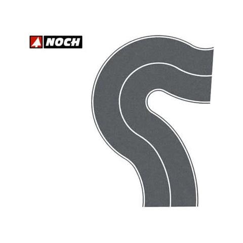 Fondo stradale grigio curvo 40 mm (2 pz) N - Foto 1