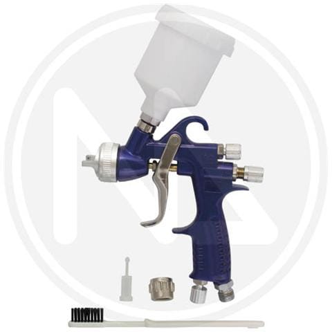 AEROGRAFO con serbatoio Superiore in alluminio 200 cc Ø0,8 mm HVLP - Foto 1