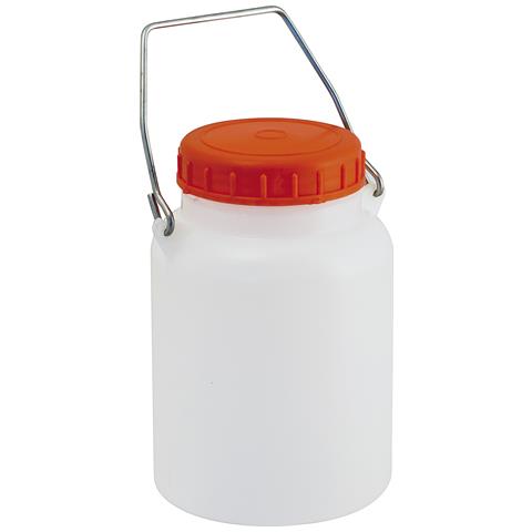 Bidone Collo Largo In Plastica Per Alimenti E Trasporto Liquidi Da 2 Litri - Bianco Neutro - Foto 1