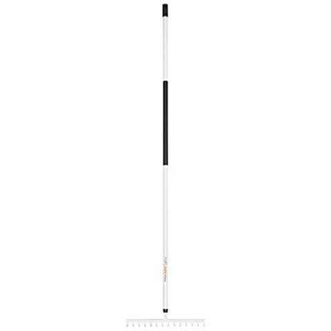 Rastrello con 14 denti, Larghezza: 36 cm, Denti in acciaio temprato / Manico in alluminio, Nero / Bianco, Luce, 1.019.608 - Foto 1