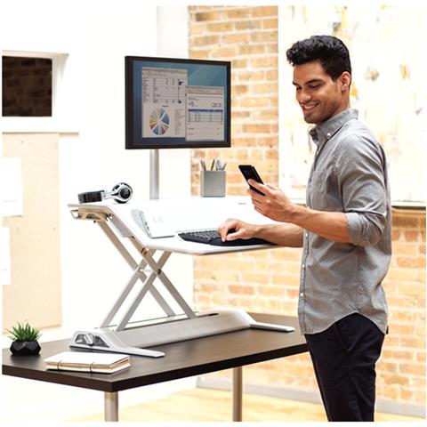 Sit Stand Lotus Dx Workstationbianc - Foto 1