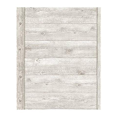 Carta Da Parati, Collezione Pietre E Legno, Beige, 861402 - Foto 2