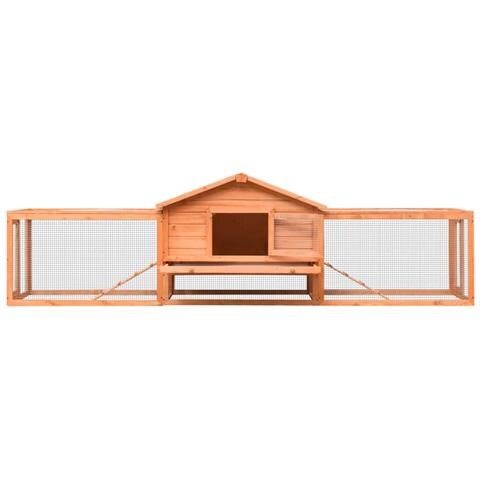 Conigliera In Legno Massello Di Pino E Abete 303x60x86 Cm - Foto 10