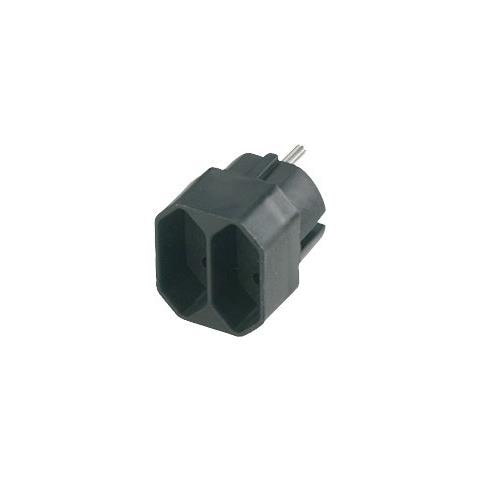 Adattatore Due Prese Euro-2-f Ngstecks Sw 12711 - Nero - Foto 1