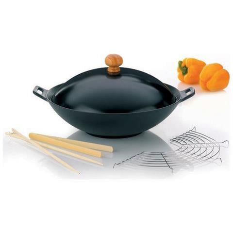 Wok In Ghisa Da 36 Cm Con Coperchio - 77943 - Foto 1