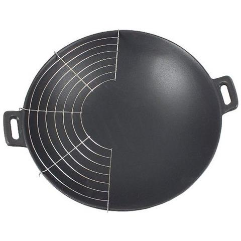 Wok In Ghisa Da 36 Cm Con Coperchio - 77943 - Foto 3