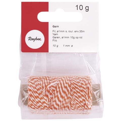 Corda Bicolore Arancione E Bianca 35 M X Ø 1 Mm - Foto 1