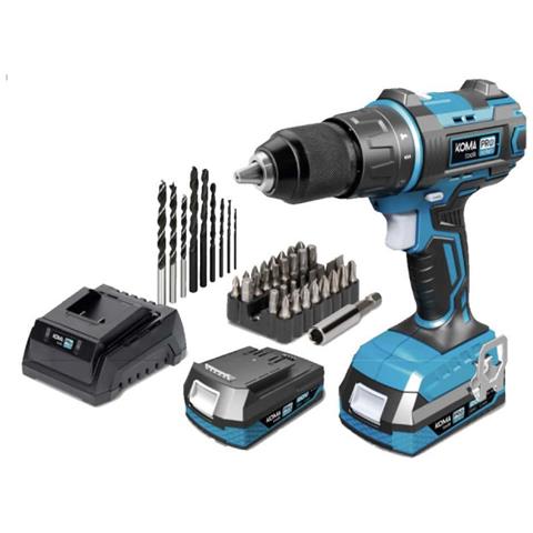 Trapano Avvitatore A Percussione Koma 20v - 2 Batterie 2ah - 1 Caricatore - 08750 - Foto 1