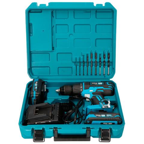Trapano Avvitatore A Percussione Koma 20v - 2 Batterie 2ah - 1 Caricatore - 08750 - Foto 2