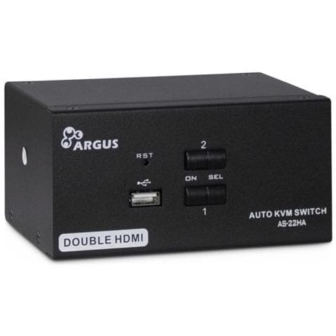 As-22ha Hdmi Switch Per Keyboard-video-mouse (kvm) Nero - Foto 1