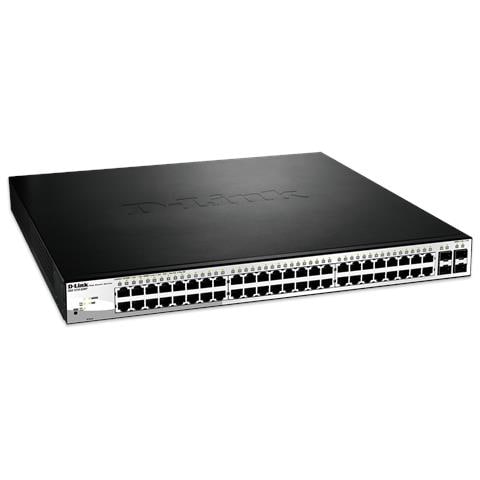 DGS-1210-52MP Gestito L2 Gigabit Ethernet (10/100/1000) Supporto Power over Ethernet (PoE) Nero, Grigio - Foto 1