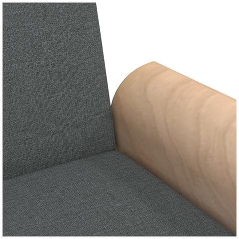 Divano Letto Con Braccioli Grigio Scuro In Tessuto - Foto 9