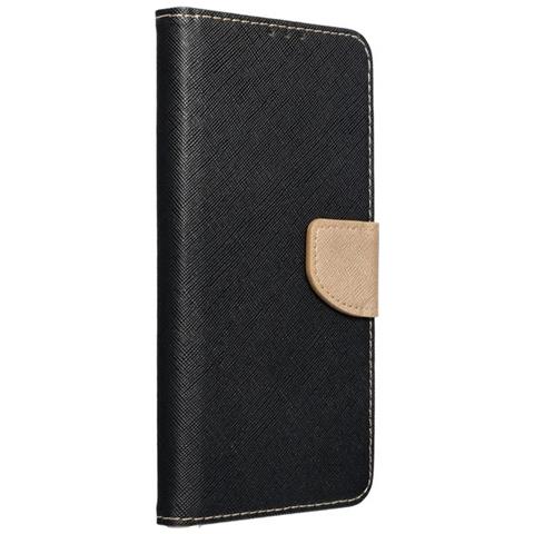Custodia A Libro Book Case Per Apple Iphone 14 Black-gold - Foto 1
