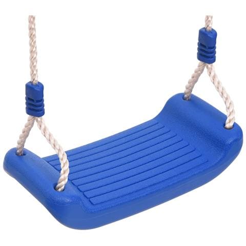 Seggiolini Per Altalena Con Corde 2 Pz Blu 37x15 Cm Polietilene - Foto 5