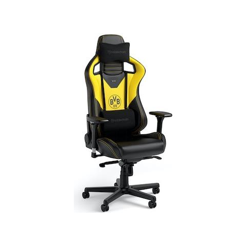 EPIC BVB Sedia da gaming per PC Seduta imbottita Nero, Giallo - Foto 7