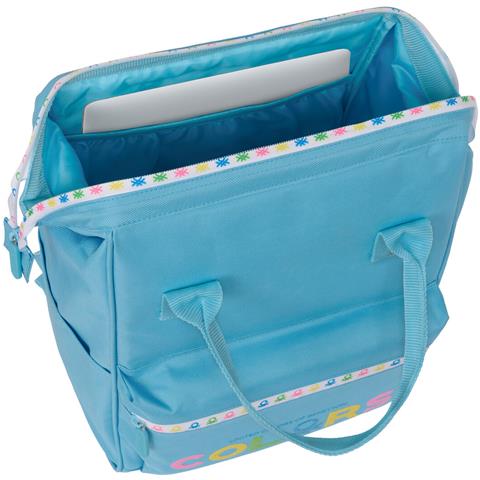 Zaino Per Portatile Spring Blu Cielo 27 X 40 X 19 Cm - Foto 4